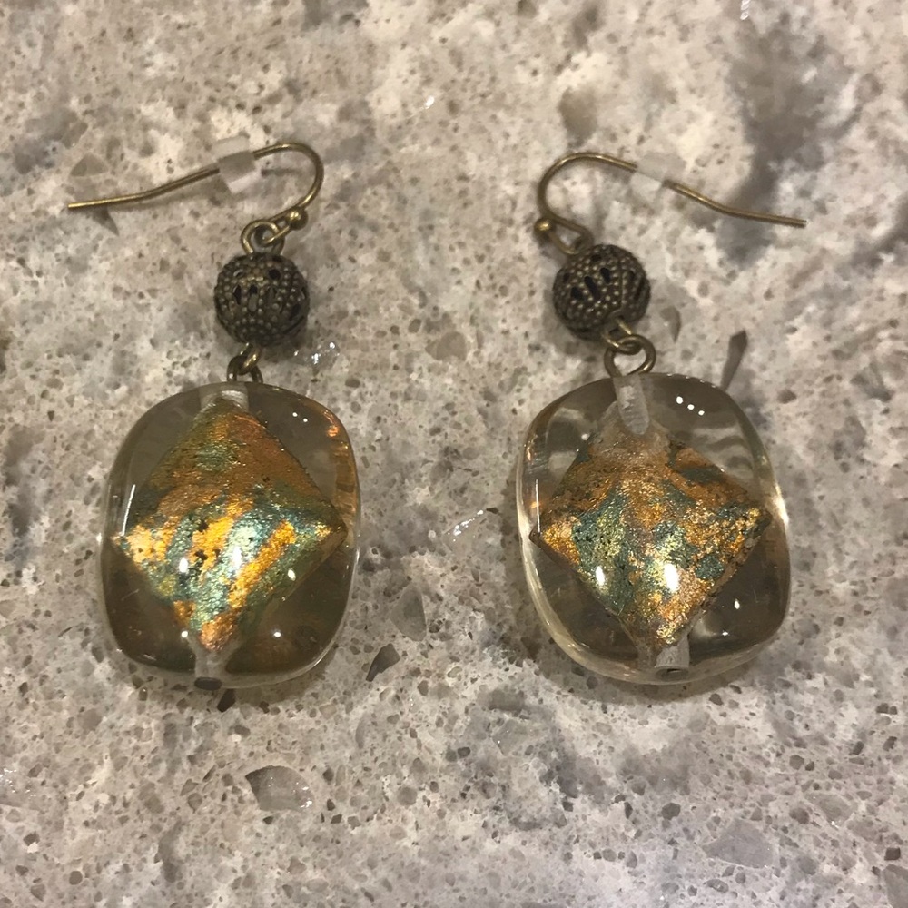 Premier Designs Antique Brass Earrings